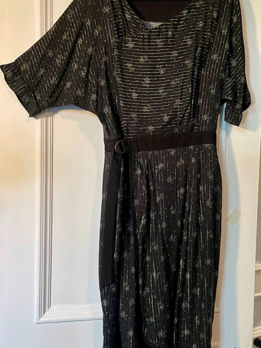 NWOT Cokluch XS Black Metallic Star Dress | Made in Canada | Party or dress down